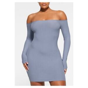 NWT‎ SKIMS Soft Lounge Mini Dress 2X Slate